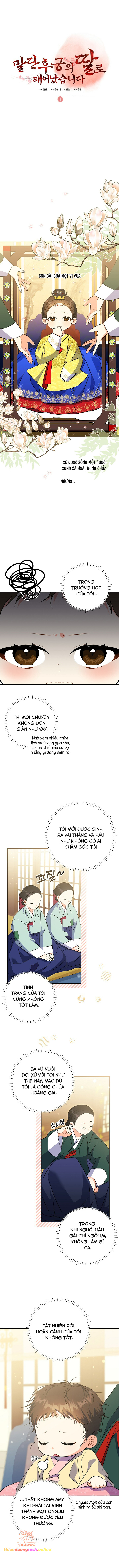 Tôi Sinh Ra Là Con Gái Của Một Cung Phi Hèn Mọn Chap 1 - Next Chap 2