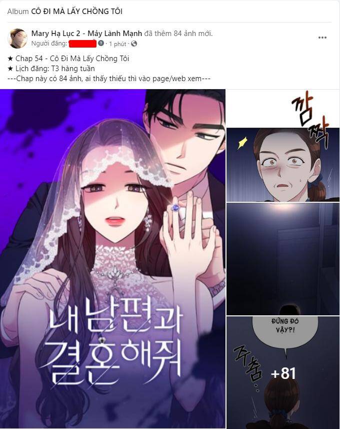 cô đi mà kết hôn với chồng tôi đi Chap 54.1 - Next chapter 54.1