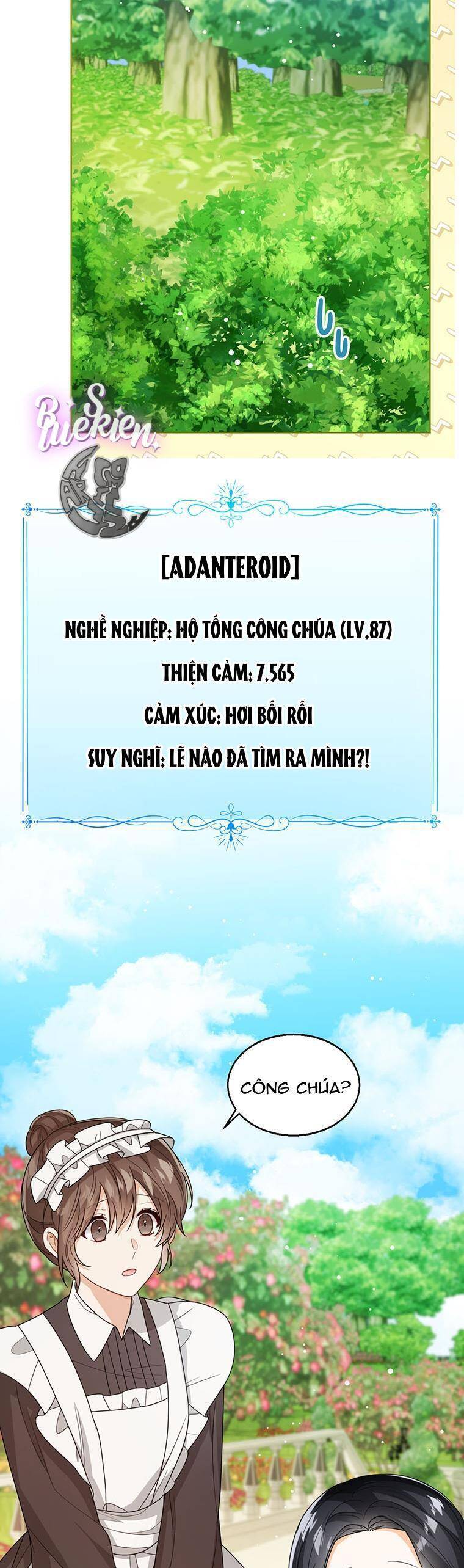 công chúa bé con nhìn vào cửa sổ trạng thái chapter 37 - Next chapter 38