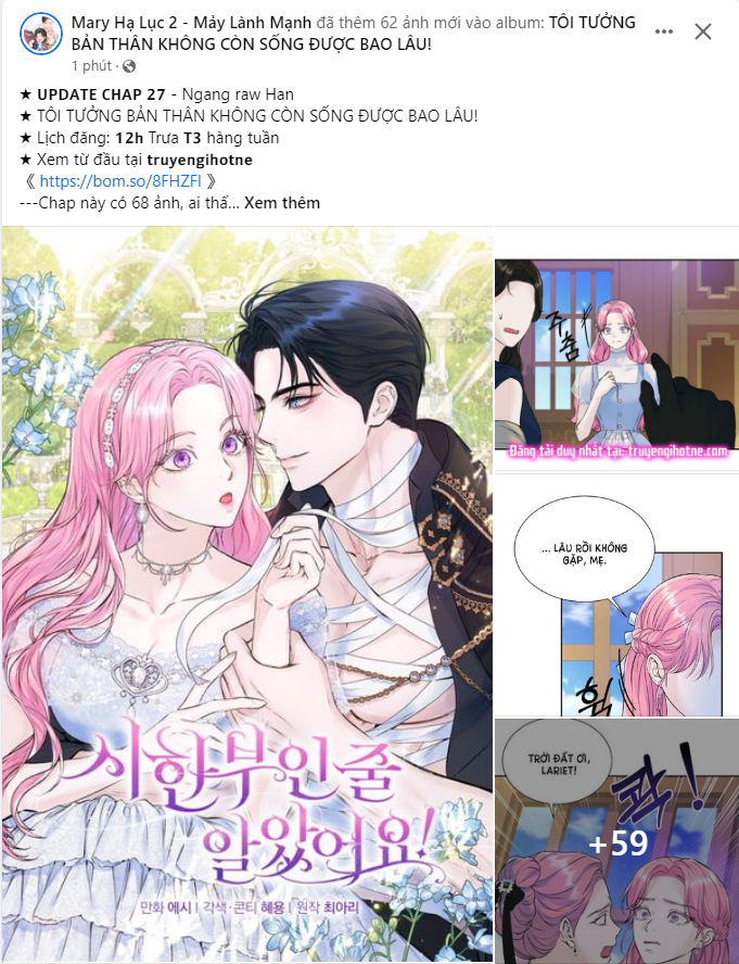 Tôi Tưởng Bản Thân Không Còn Sống Được Bao Lâu Chap 28.2 - Next Chap 28.1