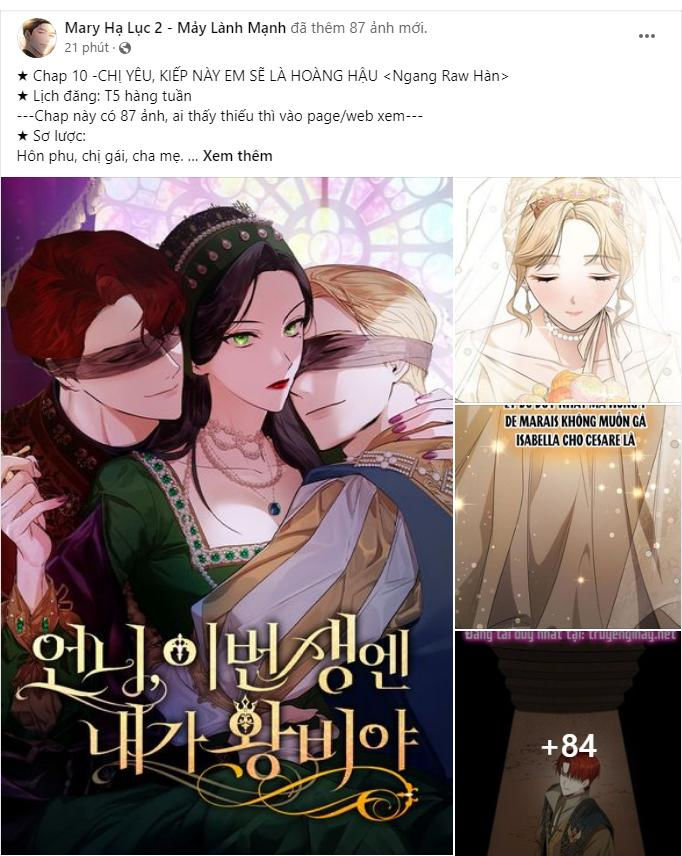 Chị Yêu, Kiếp Này Em Sẽ Là Hoàng Hậu Chap 10.1 - Next Chap 11.2