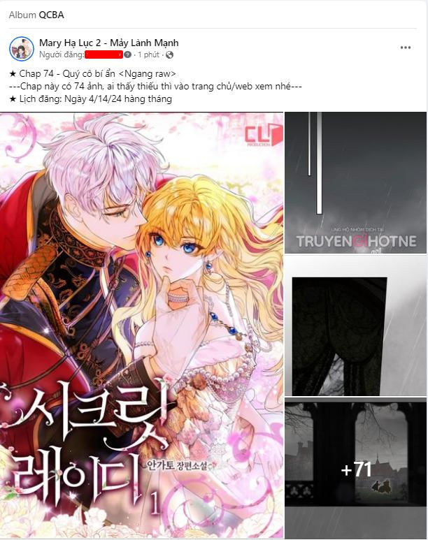 Quý Cô Bí Ẩn - Secret Lady Chap 74.1 - Trang 2