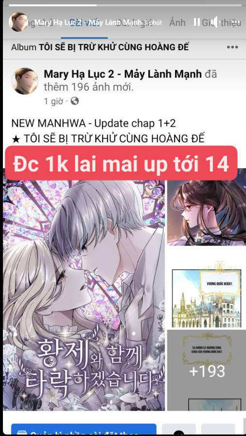 tôi sẽ bị trừ khử cùng hoàng đế Chap 2.2 - Next Chap 2.1