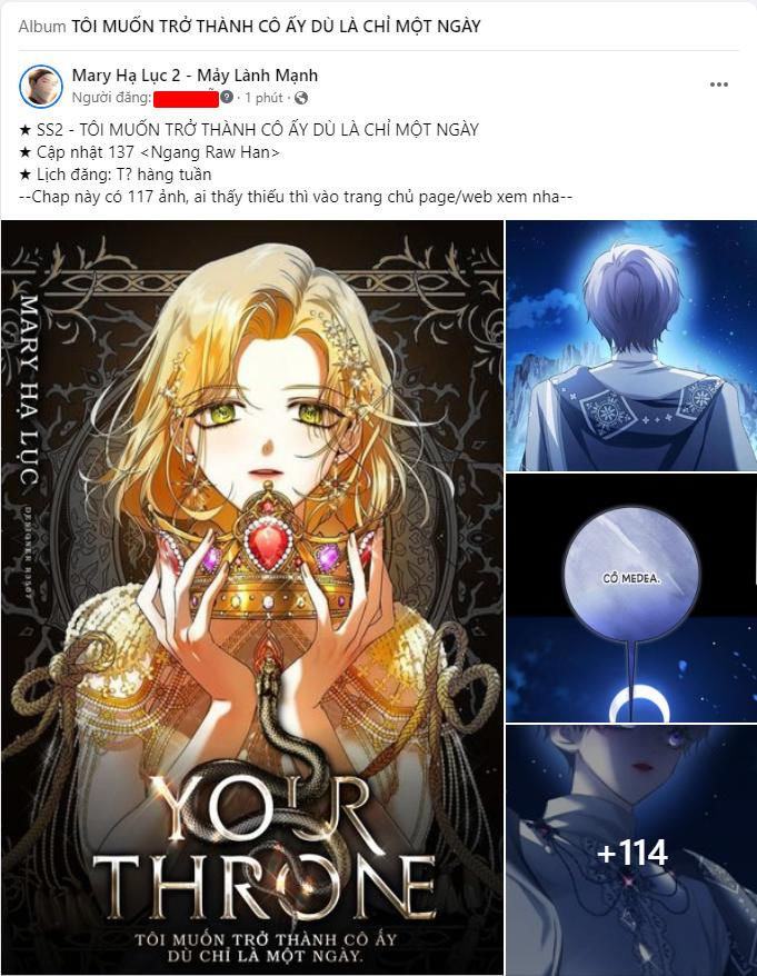 tôi muốn trở thành cô ấy dù chỉ là một ngày Chap 137.1 - Next chapter 137.5