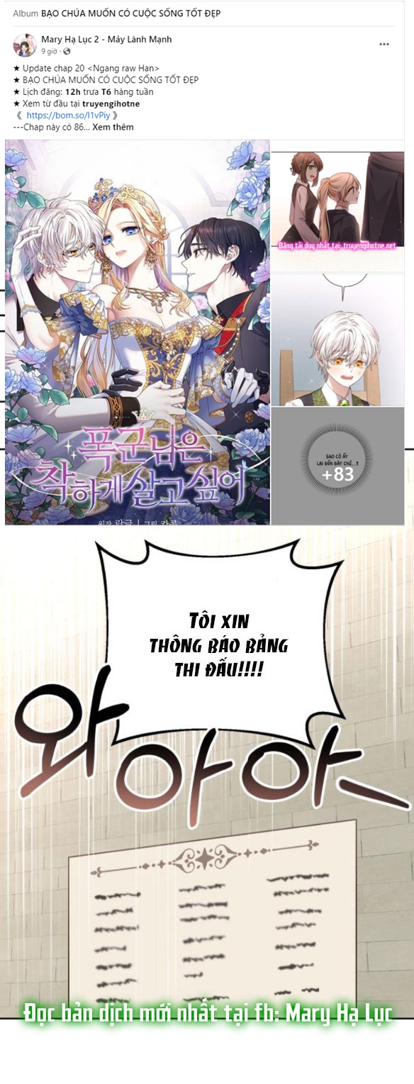 nàng bạo chúa muốn có một cuộc sống hạnh phúc hơn! Chap 19.2 - Next Chap 19.1