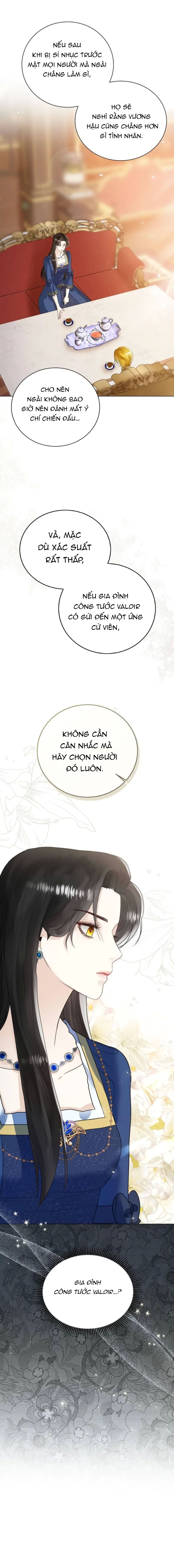 tôi sẽ từ bỏ vị trí hoàng hậu Chap 9.2 - Trang 2