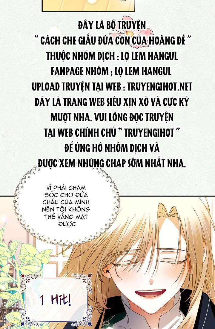 Cách che giấu đứa con của hoàng đế Chap 7 - Next Chap 8